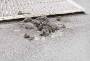 Dust collected from a duct filter.